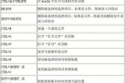电脑游戏中如何查看键盘操作指南？有哪些快捷键？