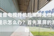 电视机换台后出现黑屏现象的原因及解决方法（电视画面突然消失）