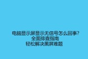 电脑打开无信号问题解决方法（了解信号问题的原因，找到适当解决方案）