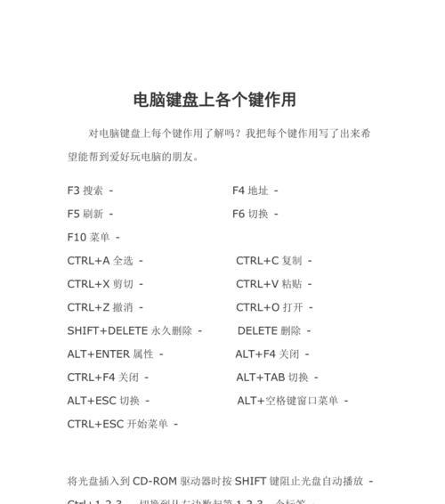 键盘读法有何作用？如何正确使用？