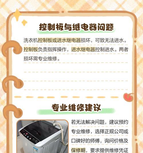 修理洗衣机漂洗进水漏水的方法（如何快速解决洗衣机漂洗进水漏水的问题）