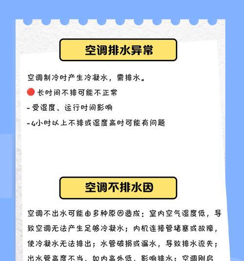 空调为什么突然流水出来的原因及解决方法（探究空调流水的原因与应对策略）