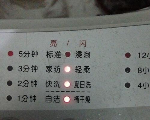 洗衣机不亮灯的原因及解决方法（为什么洗衣机无法亮灯）