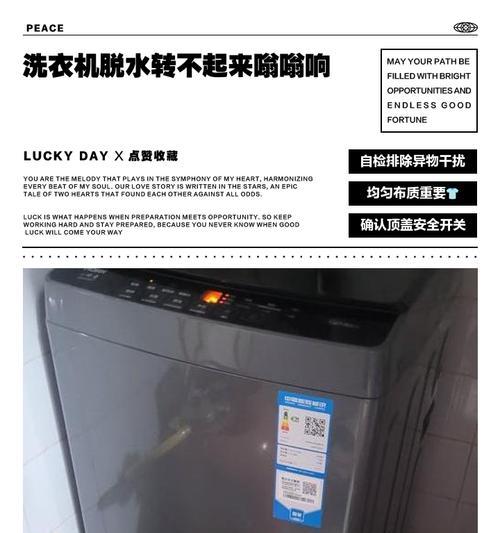 洗衣机甩干无声的原因分析（解决洗衣机甩干无声问题的方法与注意事项）