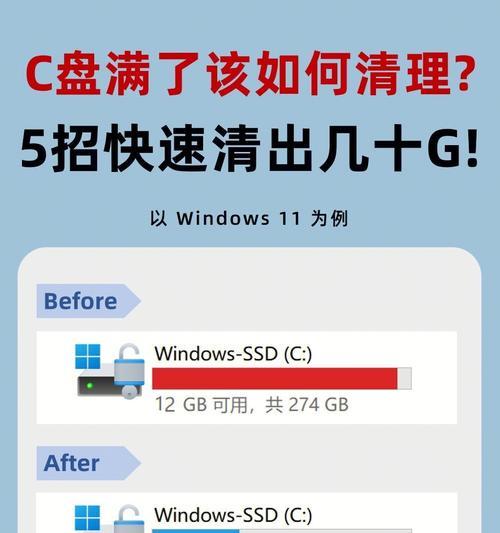 笔记本电脑c盘满了如何清理？清理后如何避免再次满盘？