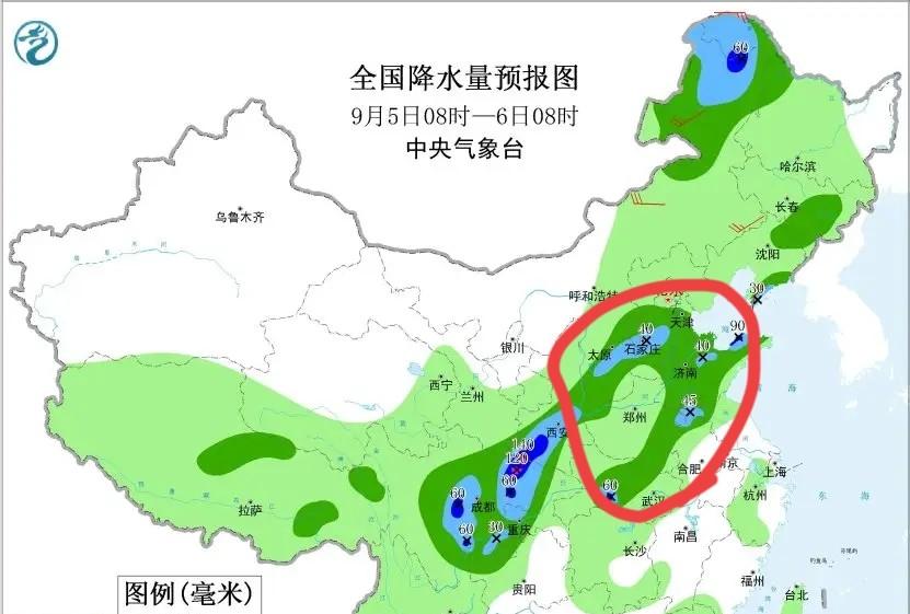 河南，新一轮降雨中心锁定！今晚-5号全省天气，大雨暴雨分布如下