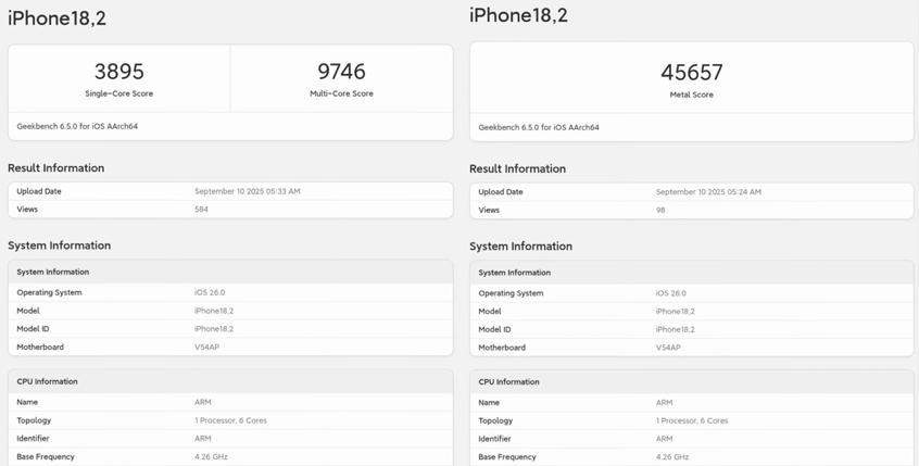 iPhone17ProMax跑分曝光：GPU提升36.5%，图像性能遥遥领先