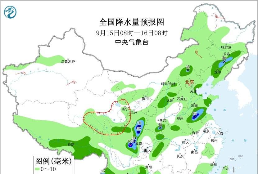 本轮降雨中心已定，冷空气来袭北方多地气温迎新低，具体分布如下