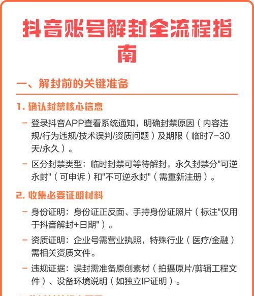 如何在抖音号封禁后恢复账户(审诉流程详解) 如何在抖音号封禁后恢复账户(审诉流程详解)